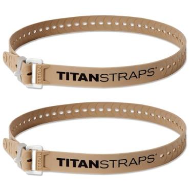 Imagem de Tiras industriais Titan – Conjunto de correias de segurança para proteger divisões, bicicletas de carga, mangueiras de jardim, projetos de trabalho de madeira – Carga de trabalho de 31,8 kg, 91,4 cm