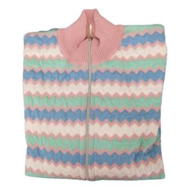 Imagem de Jaqueta Feminina Inverno Tricot Premium Quentinha Grossa Lã-Feminino