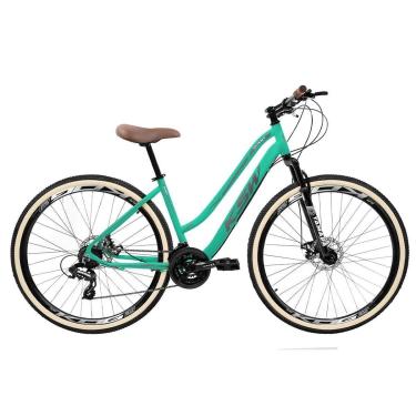 Imagem de Bicicicleta Ksw Sunny Retrô Feminina 24 Marchas Shimano Tourney Suspensão de 80mm-Feminino