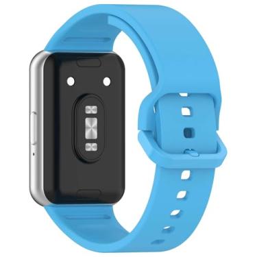 Imagem de Pulseira Moderna LTIMPORTS, compativel com Relógio Galaxy Fit 3 Sm-R390 (Azul-claro)