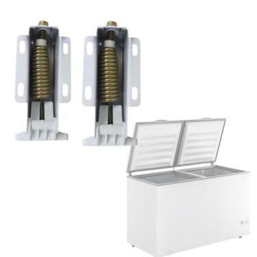 Imagem de Kit 2 dobradiças c mola freezer chb41/cha22