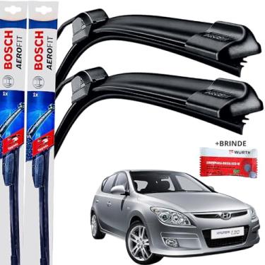 Imagem de Par Palheta Limpador Parabrisa Dianteiro Silicone Bosch Paleta Hyundai I30-2008 á→ 2012