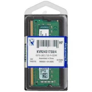 Imagem de Memoria Notebook 4Gb 2400Mhz Ddr4 Kingston Kvr24s17s8/4 Non-Ecc Cl17 S