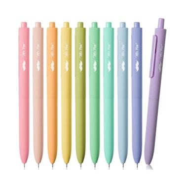 Imagem de Mr. Pen - Canetas de gel retráteis, pacote com 10, canetas de gel de tinta colorida, barris pastel, caneta de gel de ponta fina de 0,5 mm