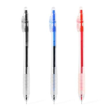 Imagem de Joucien 0,5 mm - 12 pçs/caixa, caneta de pressão simples, bainha transparente, seringa completa, caneta neutra - núcleo azul, 12 peças/caixa