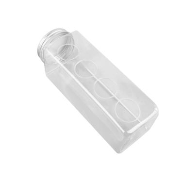 Imagem de Generic Alimentador de codornas, acessórios para galinheiro, equipamento de alimentação de aves transparente, dispensador de prato para galinha, quintal, 4 furos