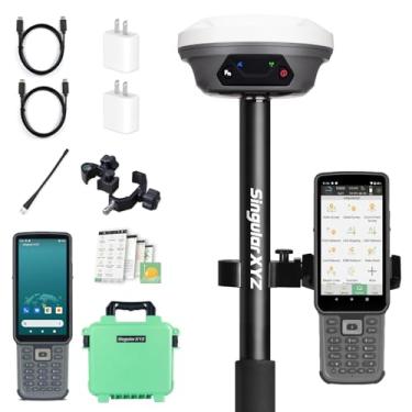 Imagem de E1 GNSS IMU RTK Equipamento de levantamento GPS Rover Receiver Rtk Gnss Coletor portátil e software de levantamento, 1408 canais, precisão de 1 cm, distância de 5 km