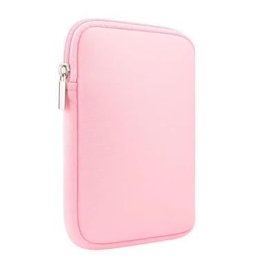 Imagem de Capa de neoprene de 15 cm bolsa bolsa E-Reader capa protetora para Kindle 2022, Kindle 2019, Kindle Kids, Kindle Paperwhite E-Reader (geração anterior – versão 2015), para Kobo Nia, Clara 2E (rosa)