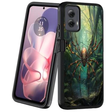Imagem de BXIKEOPIU Projetada para Moto G Power 5G 2024, capa protetora resistente à prova de choque de 3 camadas à prova de poeira/queda para Motorola Moto G Power 5G 2024, Jungle Spider