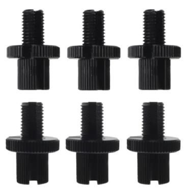 Imagem de Nihfien 6 peças M10 parafuso ajustador de cabo de freio de embreagem, parafuso de ajuste de linha de cabo de embreagem de freio universal parafuso de porca de ajuste com fenda de 10 mm para