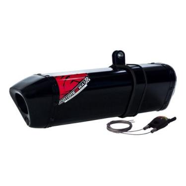 Imagem de Escape / Ponteira Coyote Modelo TRS 2 Way + Mais em Alumínio - NC 700 