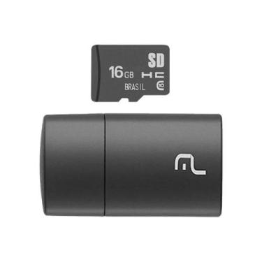 Imagem de Leitor De Cartão + Smartcard 16Gb Usb 2.0 Mc162 Multilaser