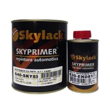 Imagem de Primer pu preto 8x1 sky83 - skylack + endurecedor, Sem variação, Único