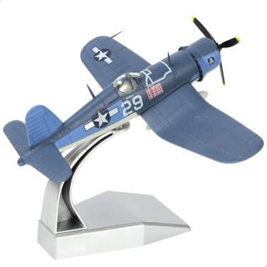 Imagem de NUOTIE F4U Corsair Escala 1/72 Jatos de combate baseados em navios e em terra Modelo de caça DieCast Aeronaves de exibição militar Coleção de presentes