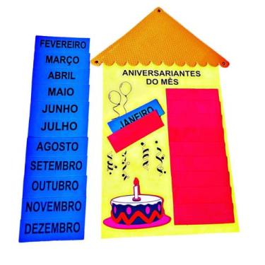 Imagem de Kit painel sala de aula com chamada, calendário, aniversariante, ajuda