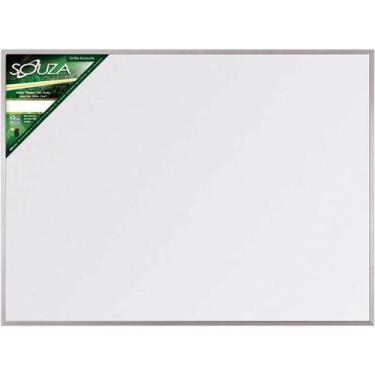 Imagem de Quadro Branco Moldura Alumínio 100X070Cm Popular - Planeta Brinquedos
