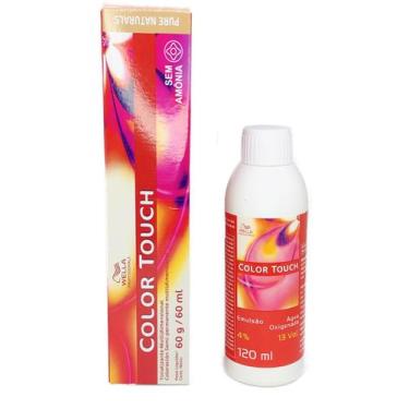 Imagem de Coloração Tonalizante Color Touch Wella 60g + Emulsão 120ml