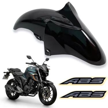 Imagem de Kit paralama dianteiro preto brilho fz25 fazer 250 2018 2019 2020 2021