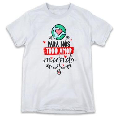 Imagem de 1 Camiseta Dia dos Namorados para nós todo o Amor do Mundo - W3artesta