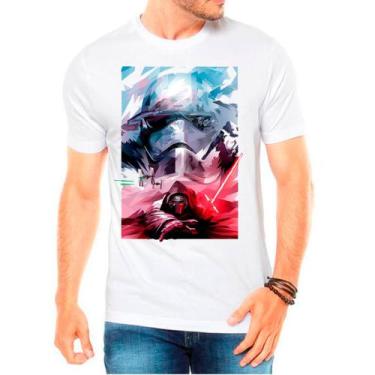 Imagem de Camiseta Masculina Branca Star Wars 12 - DESIGN CAMISETAS, Branco, EG