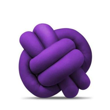 Imagem de Almofada Nó Nozinho Escandinavo  Decoração Luxo - Gabi Flor , Roxo