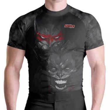Imagem de Rash Guard Batman Vs Coringa Mc Atlética Esportes, Preto, M