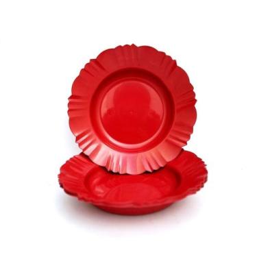 Imagem de Kit Com 10 Prato Fundo Redondo De Plástico Para Refeições - FORTINJET,