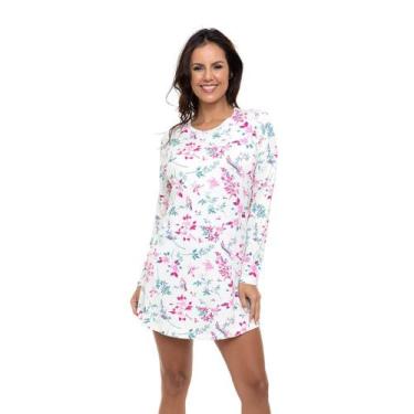 Imagem de Camisola Manga Longa Floral Doce Luar 5902, Floral, G