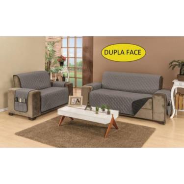Imagem de Capa protetor de sofa retratil 2/3 lugares king dupla face - RIOS ENXO