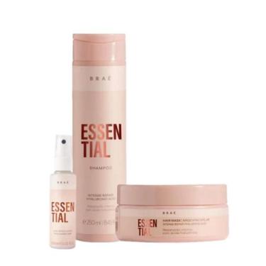 Imagem de Kit Braé Essential Trio Máscara P Mini Leave-in (3 produtos)