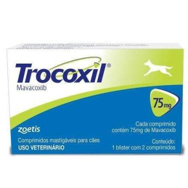 Imagem de Anti-inflamatório Trocoxil 75mg para Cães - 2 Comprimidos - Zoetis