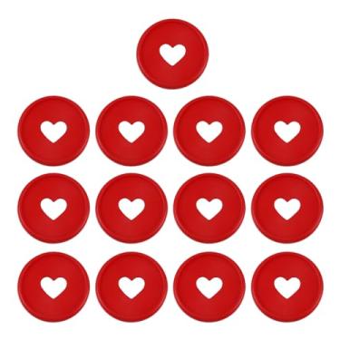 Imagem de Crapyt 13 unidades de discos de expansão de disco, discos planejadores para cadernos, papel flipchart 1,38" × 0,5 cm vermelho