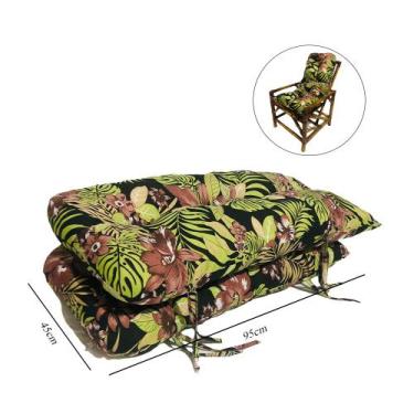 Imagem de 02 Almofadas Confortáveis P/ Sofá E Poltronas De Bambu Vime - Compree,