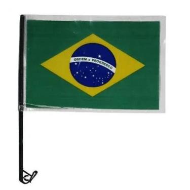 Imagem de Bandeirinha do Brasil de Plástico para Carro - Extra Festas