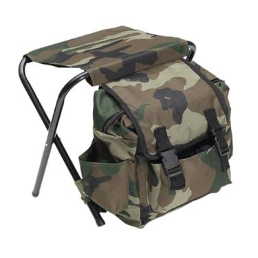 Imagem de Esquirla Cadeira de pesca com bolsa mochila banco ultraleve cadeira dobrável assento banco dobrável cadeira para mochila, viagem