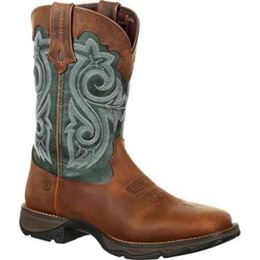 Imagem de Durango Women's Lady Rebel 10" Western WP Brown/Evergreen 10 B US