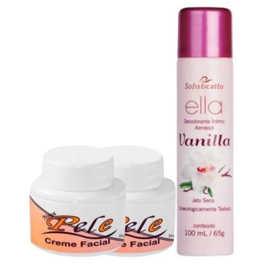 Imagem de Kit 2 Creme Clareador Facial Nova Pele + 1 Desodorante Íntimo Ella - A