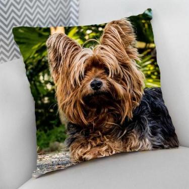 Imagem de Almofada Decorativa Cheia c/ Zíper Dog Pet Cachorro Cão - Deluzz, York