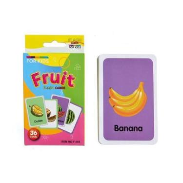 Imagem de Jogo de Cartas Cogna Educacionais Frutas lngles Desenvolvimento do Cér