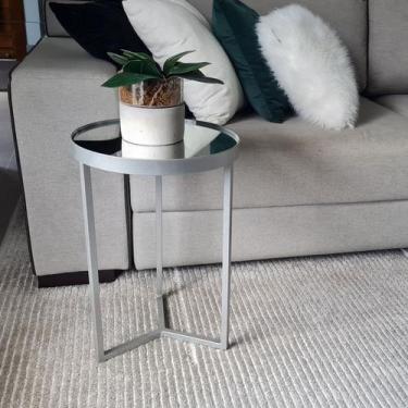 Imagem de Mesa Lateral com Espelho - Mesinha de Apoio 50x35 cm + Cores - BELI HO