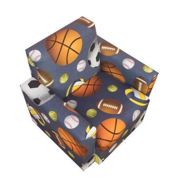 Imagem de Mini poltrona sofá infantil - bola - Negromonte Store