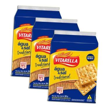 Imagem de Biscoito Vitarella Água E Sal Kit 3, Biscoito Vitarella Água E Sal, Bi