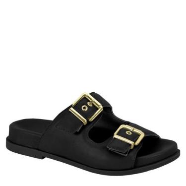 Imagem de Tamanco Feminino Fivela Macio Confortável Modare 7188.104, Preto, 35