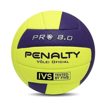 Imagem de Bola de Vôlei Penalty 8.0 Pro IX Amarelo/roxo-Unissex