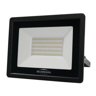 Imagem de Refletor Blumenau LED Tech 50W Preto Bivolt, Verde