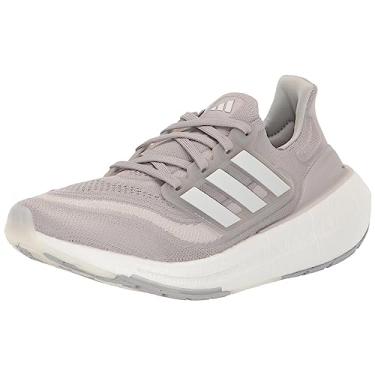 Imagem de adidas Tênis de corrida feminino Ultraboost Light (Ultraboost 23), Cinza/branco/cinza, 35