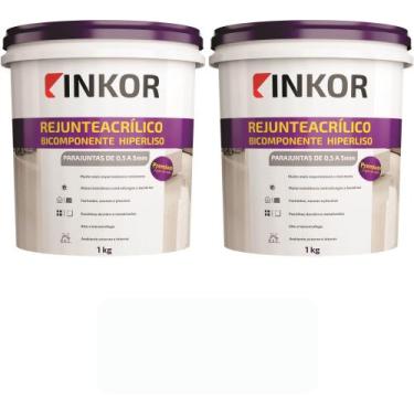 Imagem de Kit 2 Rejuntes Acrilico Flexivel Premium 1Kg Inkor