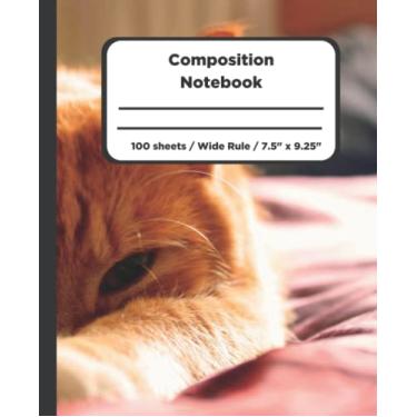 Imagem de Composition Notebook For Kids: It's Reading Time Wide Ruled Wake Me Up Kitty Style
