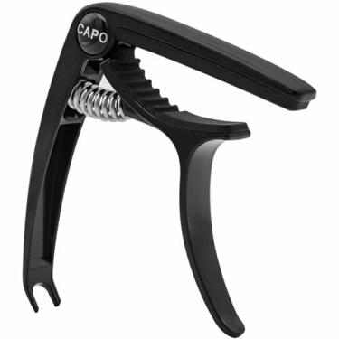 Imagem de Capotraste Braçadeira Preto Com Extrator de Pinos Para Violão e Guitarra