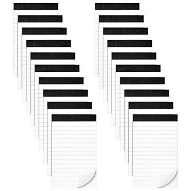 Imagem de 20 peças de pequenos blocos de notas de 8 x 13 cm blocos de escrita de papel pautados para minividente bloco de notas para garçonete com 30 folhas em cada bloco para materiais escolares de escritório